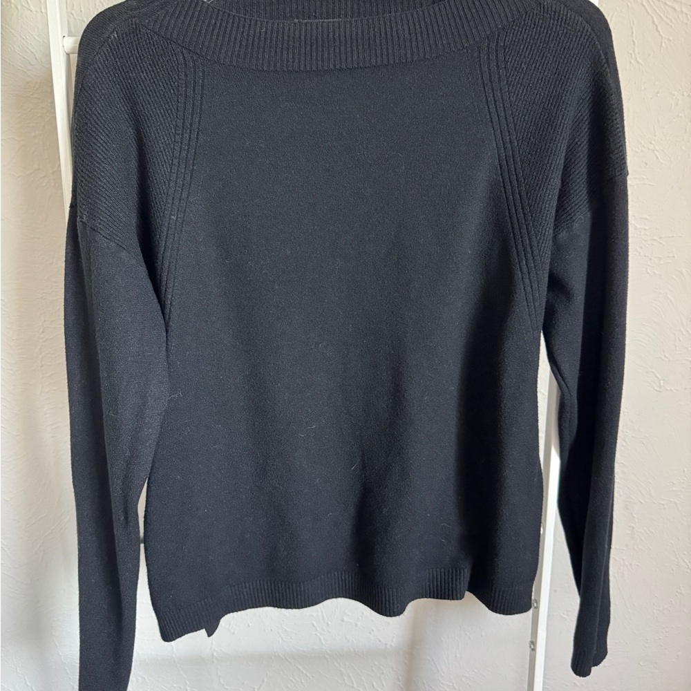 Cyrus Black Boatneck Sweater